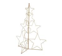Bizzotto Espositore Amalie Pino di Natale con Ganci H 110 Cm Acciaio Oro