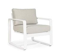 BIZZOTTO Fauteuil Merrigan Aluminium Blanc