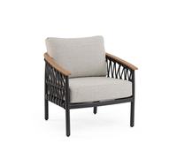 Bizzotto Fenix Poltrona Outdoor Antracite Corda Olefin Alluminio