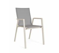 Bizzotto Konnor Sedia con Braccioli Pelican Alluminio Textilene