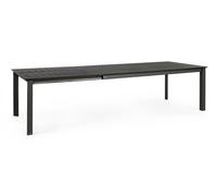 TAVOLO ALLUNGABILE KONNOR 200-300X110 ANTRACITE IN ALLUMINIO GIARDINO E VERANDA