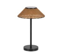 Bizzotto Lampada da Tavola Solare Kalyan H 48 Cm D 30 Cm IP44 Effetto Rattan