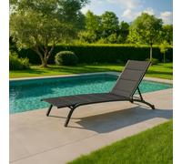 Bizzotto Lettino con ruote cleopas antracite/antracite Lettino con ruote cleopas antracite/antracite