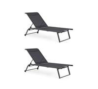 BIZZOTTO LETTINO PRENDISOLE RECLINABILE CON RUOTE TAYLOR GRIGIO