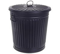 Bizzotto London Met Bidone, 35 L, Ferro, Nero Opaco