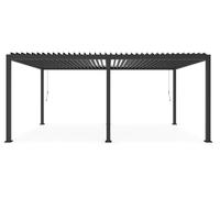 Bizzotto Ocean Pergola Bioclimatica Antracite Alluminio 360×600