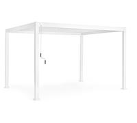 Bizzotto Ocean Pergola Bioclimatica Bianco Alluminio 3×4 H250