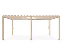 Bizzotto Ocean Pergola Natural Seta PVC Legno 360×600 Doppio Settore