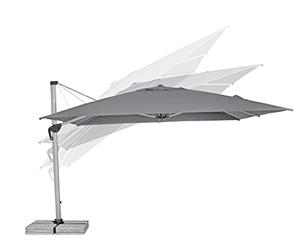 Bizzotto OMBRELLONE Braccio Ines 4X4 ANOD-Grigio SC