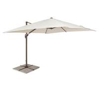 Bizzotto Ombrellone dallas palo laterale, telo bianco, 3x3 m Ombrellone dallas palo laterale, telo bianco, 3x3 m