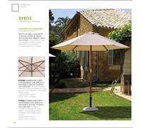Ombrellone in Legno Syros 3x4 Metri Colore Naturale
