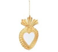 Bizzotto Pendaglio di Natale Malory Cuore con Specchio 24 x 34 Cm Oro