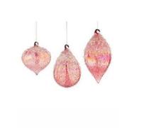 Bizzotto Pendaglio di Natale Wink Ass. Vetro Rosso 1 Pz