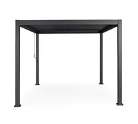 Bizzotto Pergola Ocean Bioclimatica in alluminio antracite 3x4 mt con lamelle orientabili