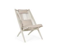 Bizzotto Poltrona lounge con cuscini aloha sandshell Poltrona lounge con cuscini aloha sandshell