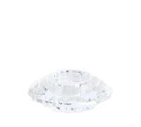 Bizzotto Porta Tealight 1P Eldrid H 3,3 Cm D 9 Cm Vetro Trasparente
