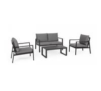Bizzotto Set 4 salotto con cuscini hilde antracite LH32 Set 4 salotto con cuscini hilde antracite LH32