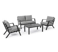 Set da giardino salotto antracite YK13 4 pezzi