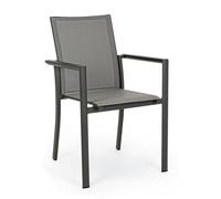 Sedia con braccioli Konnor Antracite Bizzotto Cod.0662742