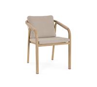 Bizzotto Sedia con braccioli e cuscini kalimera desert Sedia con braccioli e cuscini kalimera desert