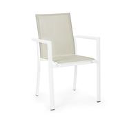 Bizzotto Sedia con braccioli konnor bianco new cx21 Sedia con braccioli konnor bianco new cx21