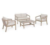 Bizzotto Set 4 salotto con cuscini kalimera timber KD Set 4 salotto con cuscini kalimera timber KD