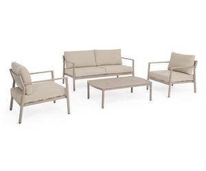 Bizzotto Set 4 salotto con cuscini sirius timber Set 4 salotto con cuscini sirius timber