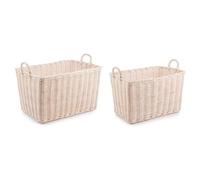 Bizzotto Set ceste 2 pz NARRA Sbiancato 0380397