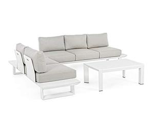 Bizzotto SET SALOTTO ANG.C-C KONNOR BIANCO CX21