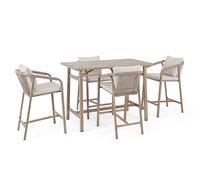 Bizzotto Set tavolo + 4 sgabelli kalimera timber Set tavolo + 4 sgabelli kalimera timber