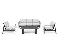 BIZZOTTO Set4 Salotto Baltic Antracite con cuscini Cod.0663214