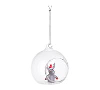 Bizzotto Sfera Aperta Natale Vetro Zoey Renna D 8 Cm