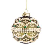 Bizzotto Sfera Pallina di Natale Beloved Verde 8cm Vetro