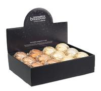 Bizzotto Sfera Vetro Natale Aleixa D 8 Cm Colore Oro o Brillanti Assortite 1 Pz