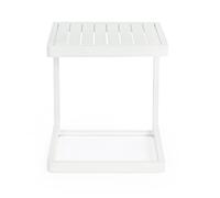 Bizzotto Tavolino Konnor Alluminio 40 Cm Bianco