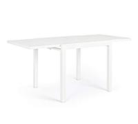 TAVOLO ALLUNGABILE PELAGIUS 83-166X80 BIANCO BIZZOTTO ALLUMINIO GIARDINO ESTERNO