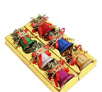 BJ-SHOP Campane di Natale Natale Appeso Campane Metallo Campanelle Decorazioni per Albero di Natale 3,5 cm 6 Pezzi