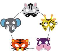 BJ-SHOP Maschere di Animali,UnisexMaschere per Bomboniera per Occhi Maschere Feltro Elastico per Bambini Mascherine per Feste