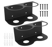 BJBJJIU 2 Pz Porta Bombolette Spray, Supporto per Bomboletta Spray, Porta Lattine a 2 Slot Montaggio a Parete per casa, garage, officina, accessori per utensili ad aria compressa