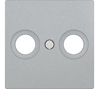 BJC EF-23330-PL Viva - Coperchio frontale per TV con 2 fori, colore: argento luna
