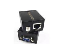 BJdfgE 1 paio di adattatori estensori VGA a RJ45 60M, splitter convertitore, trasmettitore e ricevitore Cat5e/6 Lan Ethernet 1080P for PC laptop