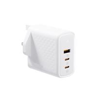 BJdfgE Caricabatterie da Tavolo GaN III 100W Quick Charge 4.0 QC 3. PD USB-C Type C USB Fast Charging(100W U-K White)