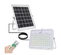 BJdfgE Faretto solare da 200 W Luce di inondazione Luminoso telecomando esterno Lampione stradale a LED Pannello del proiettore(200W-NEW)