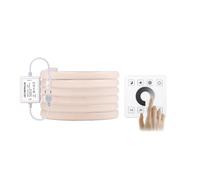 BJdfgE LED Neon Strip Light Wall Touch Wifi Bluetooth 23key Kit di alimentazione for telecomando Dimmerabile 288 Lampada flessibile in silicone(Warm White,Wall Touch Kit,5m)
