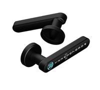 BJdfgE Maniglia biometrica Blocco intelligente delle impronte digitali con password della scheda IC Sblocco chiave meccanica for maniglia singola for la casa