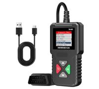 BJdfgE Scanner OBD 2 multilingua con Display Digitale, Strumenti diagnostici for Auto, Versione Universale, Lettore di Codici OBD2, cancellazione Errore