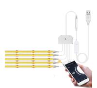 BJdfgE Striscia LED Smart Life APP Controllo dimmerabile 5V USB 320LED Armadio da cucina a parete con luce lineare(Warm white,5 Strip with Wifi,2m)