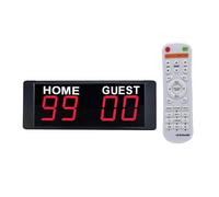 BJdfgE Tabellone segnapunti Digitale elettronico Montato a Parete for Basket, Calcio, Boxe, Sport, Tennis, cronometro, conteggio dei falli