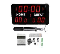 BJdfgE Tabellone segnapunti Portatile in Alluminio con Telecomando, elettronico, Orologio da tiro, Basket e Calcio, 14, 24 Secondi(Suit B)