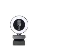 BJdfgE Telecamera USB 4K con luce di riempimento, 2K/1080p messa a fuoco automatica e microfono, webcam girevole for streaming, videoconferenza(1080P)